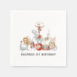 Guardanapos de papel para aniversário com tema de 
