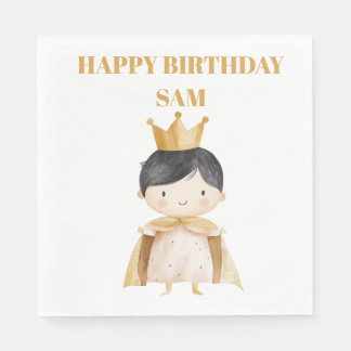 guardanapos de papel para aniversário de bebê com
