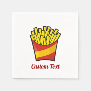 Guardanapos de papel para batatas fritas