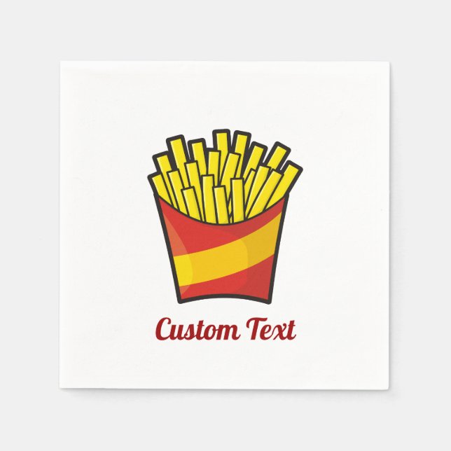 Guardanapos de papel para batatas fritas (Frente)
