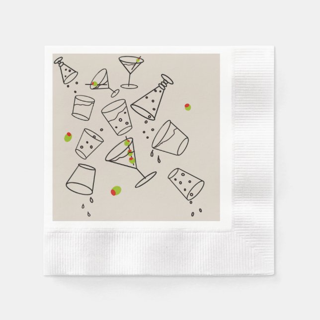Guardanapos de papel para bebidas (Frente)