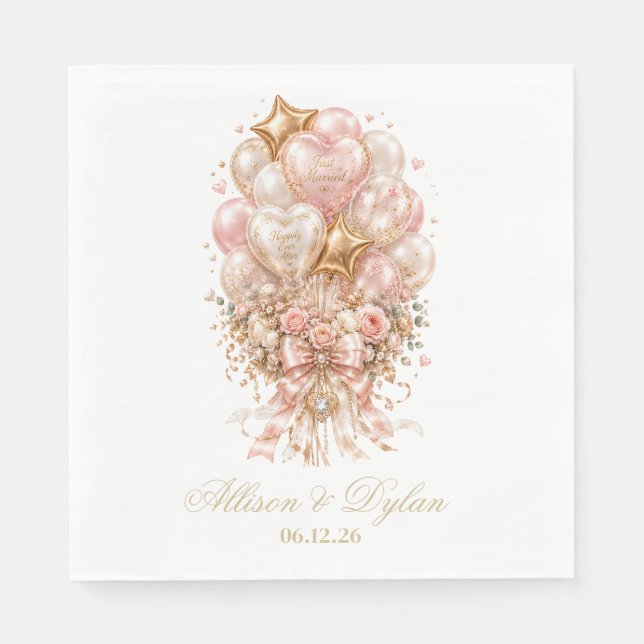 Guardanapos de papel para casamento (Frente)