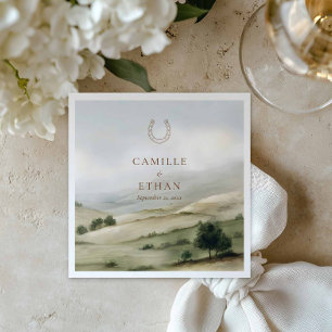 Guardanapos de papel para casamento elegante em ra
