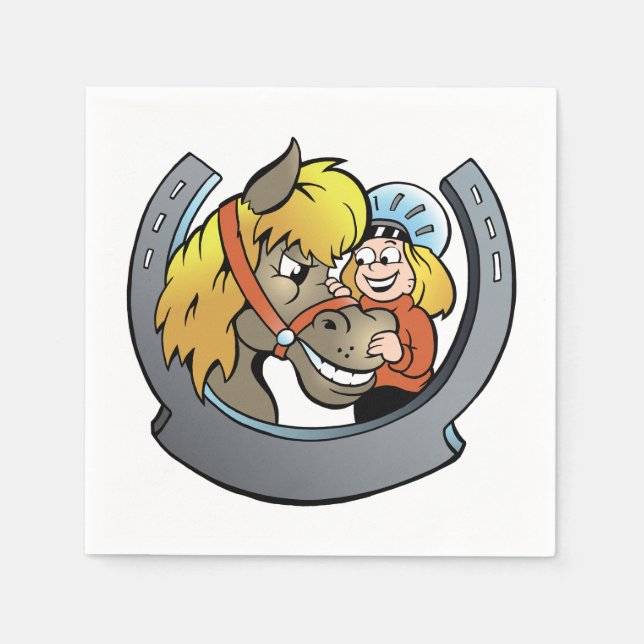 Guardanapos de papel para cavaleiros (Frente)