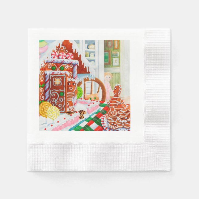 GUardanapos de Papel para Coquetel GINGERBREAD SUR (Frente)