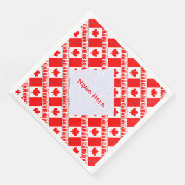 Guardanapos de papel para festa com bandeira do Ca