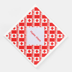Guardanapos de papel para festa com bandeira do Ca