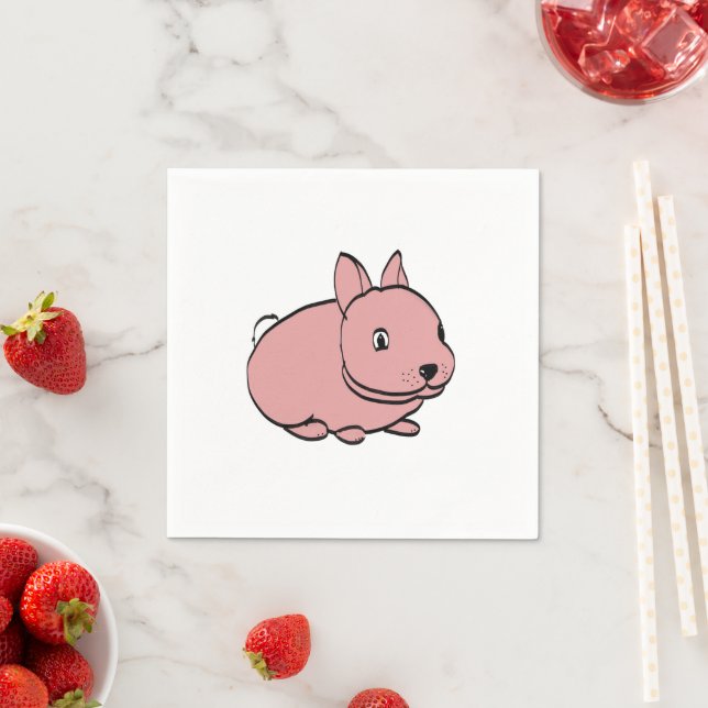 Guardanapos de papel para festa com desenho de coe (Insitu)