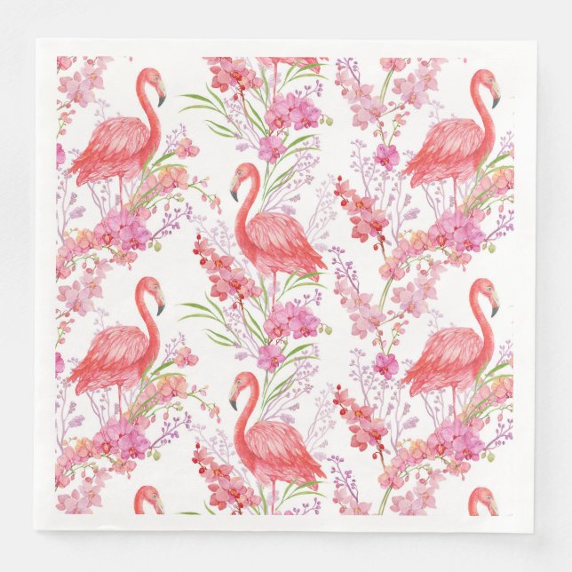 Guardanapos de papel para festa com padrão de flam (Frente)