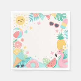 Guardanapos de papel para festa de 1º aniversário 