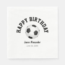 Guardanapos de papel para festa de aniversário com