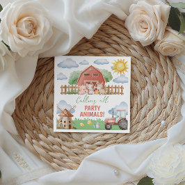 Guardanapos de papel para festa de aniversário na