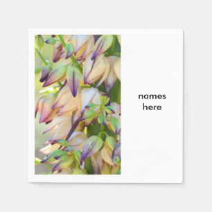 guardanapos de papel para flores da yucca