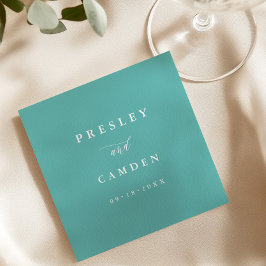 Guardanapos de papel para jantar de casamento em A