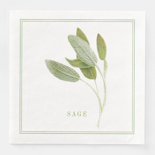GUARDANAPOS DE PAPEL PARA JANTAR PADRÃO SAGE FRESC (Frente)