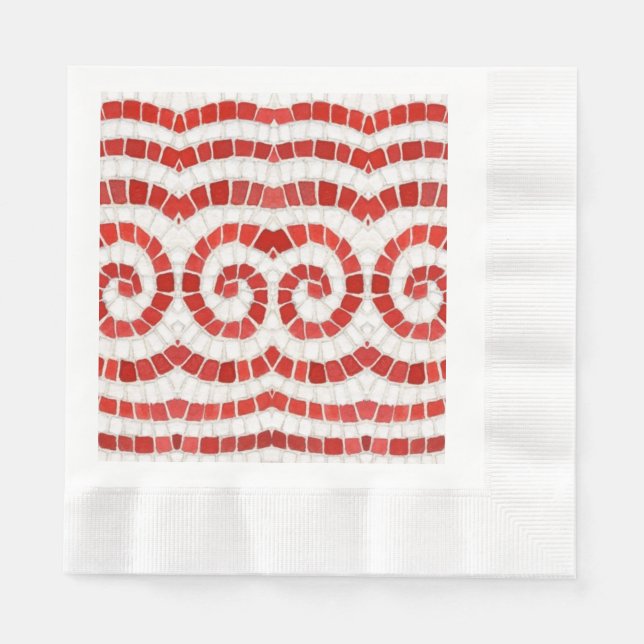 GUARDANAPOS DE PAPEL PARA LANCHE MOSAICO IÔNICO VE (Frente)