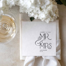 Guardanapos de papel para noivado Future Mr e Mrs