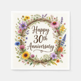 Guardanapos de papel para o 30º aniversário, 30 an