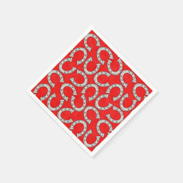 Guardanapos de papel para sapatos de cavalo