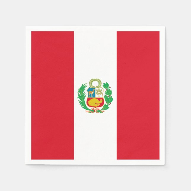 Guardanapos de papel Patriótico com bandeira do Pe (Frente)