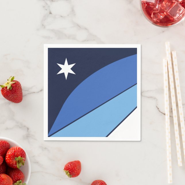 Guardanapos de papel patrióticos com bandeira de C (Insitu)