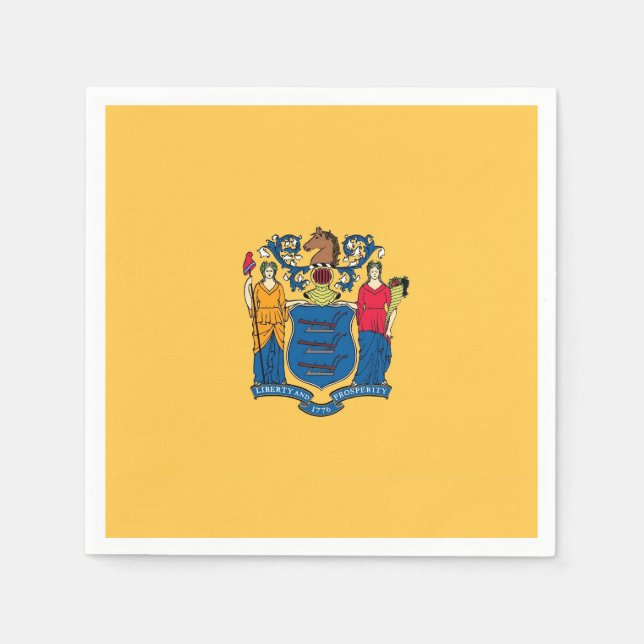 Guardanapos de papel patrióticos com bandeira de N (Frente)