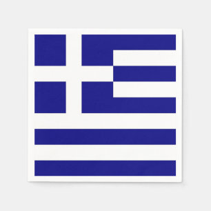 Guardanapos de papel patrióticos com bandeira Gr
