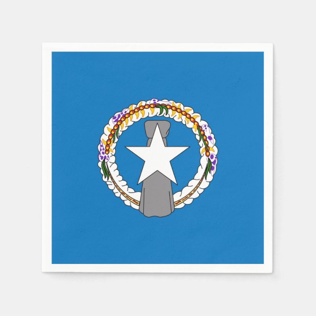 Guardanapos de papel patrióticos com bandeira Nort (Frente)