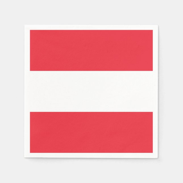 Guardanapos de papel patrióticos com pavilhão aust (Frente)