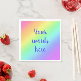 Guardanapos de papel personalizados com gradiente