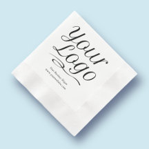 Guardanapos de papel personalizados com texto de l