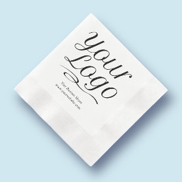 Guardanapos de papel personalizados com texto de l