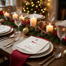 Guardanapos de Papel Personalizados de Natal com B