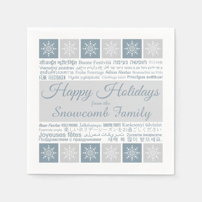 Guardanapos de papel personalizados "Felizes Feria (Frente)