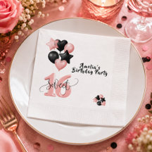 Guardanapos de papel personalizados para aniversár