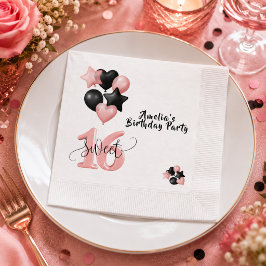 Guardanapos de papel personalizados para aniversár