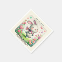 Guardanapos de papel personalizados para festa de 