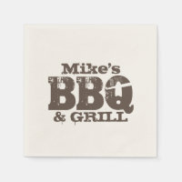 Guardanapos de papel personalizados para o CHURRAS