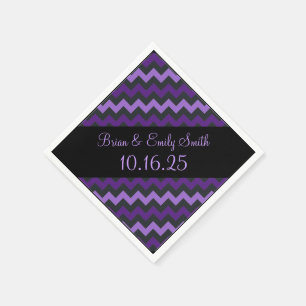 Guardanapos de papel personalizáveis de fogão roxo