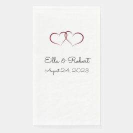 guardanapos de papel recepção de casamento