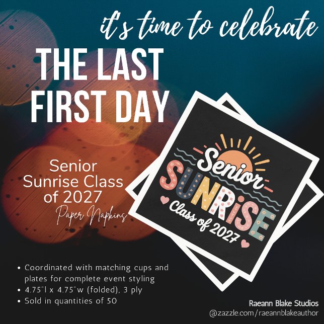 Guardanapos de papel Senior Sunrise 2027 (Criador carregado)