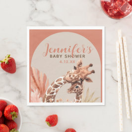 Guardanapos de papel Teracotta Boho Girafa para Ch