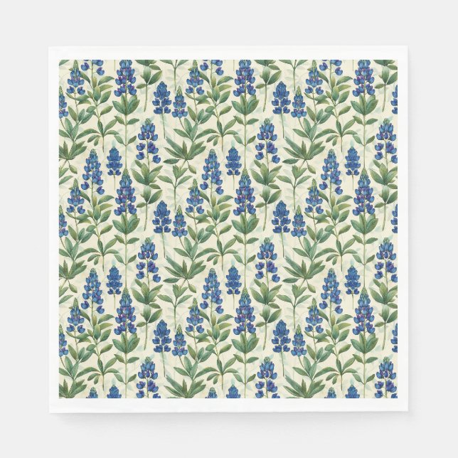 Guardanapos de papel Texas Bluebonnet Lupino  (Frente)
