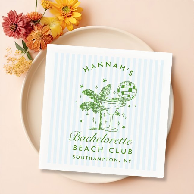 Guardanapos de papel verde para despedida de solte (Criador carregado)