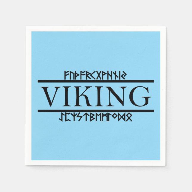 Guardanapos de papel Viking Runes (Frente)