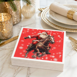 Guardanapos de papel Western Santa