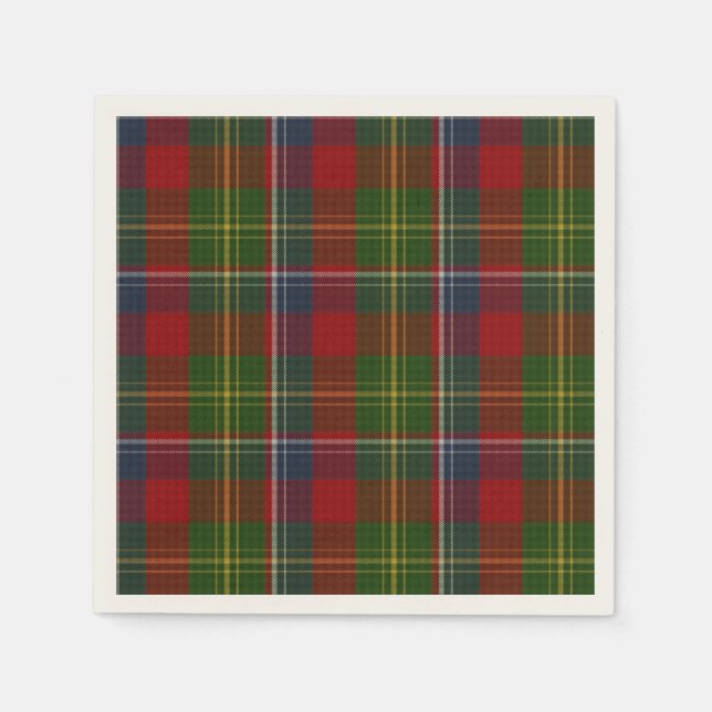 Guardanapos de papel xadrez Forrester Tartan (Frente)