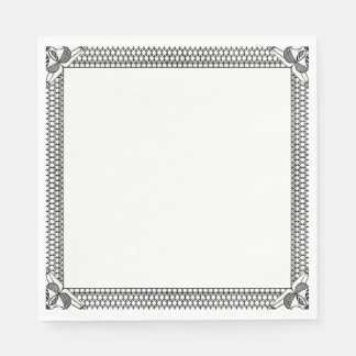 Guardanapos de renda de borda