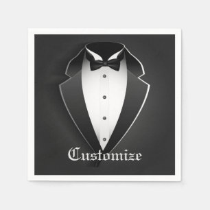 Guardanapos de Smoking Personalizados Elegantes