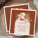 Guardanapos de Terracota Boho Arch para Chá de Noi<br><div class="desc">✅ Para encontrar itens correspondentes,  procure por 209W em minhas coleções ✅</div>